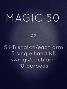Magic 50 workout